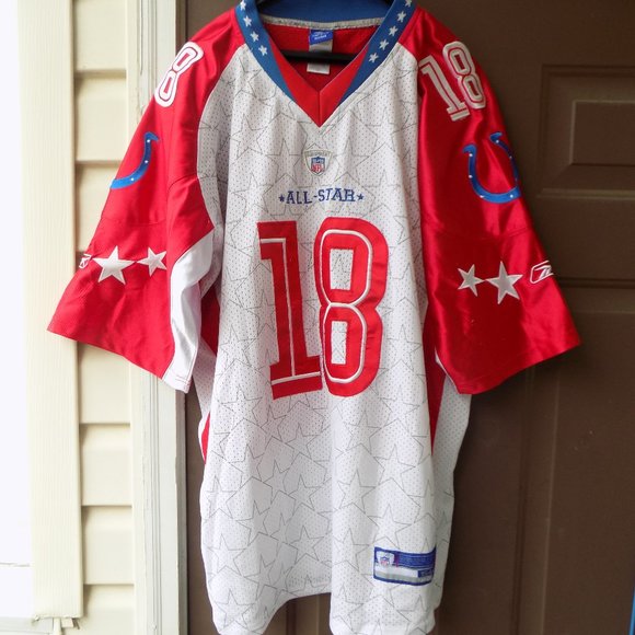 2009 PRO BOWL COLTS PEYTON MANNING JERSEY SIZE 54 REEBOK - Picture 1 of 4